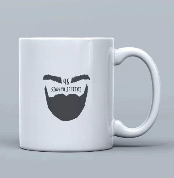 45-siwych-jesieni-dla-niego-kubek-66d5cb5e223c1 Kubek na Urodziny Siwe Jesienie - Wpisz Wiek np 40 50 60 - Prezent dla Brodacza