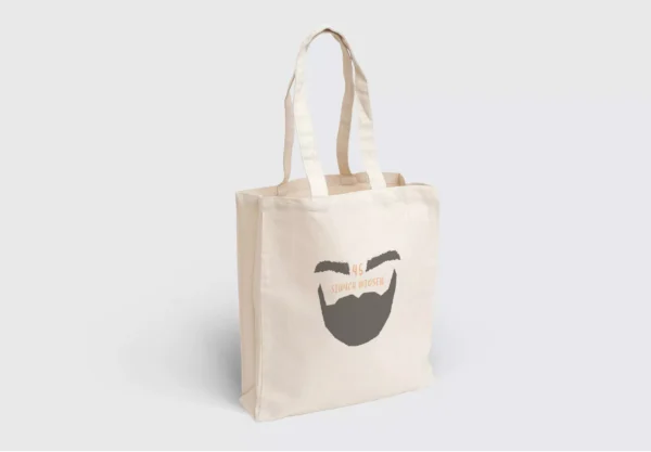 Torba materiałowa "45 Siwych Wiosen" – Personalizowana dla Mężczyzny