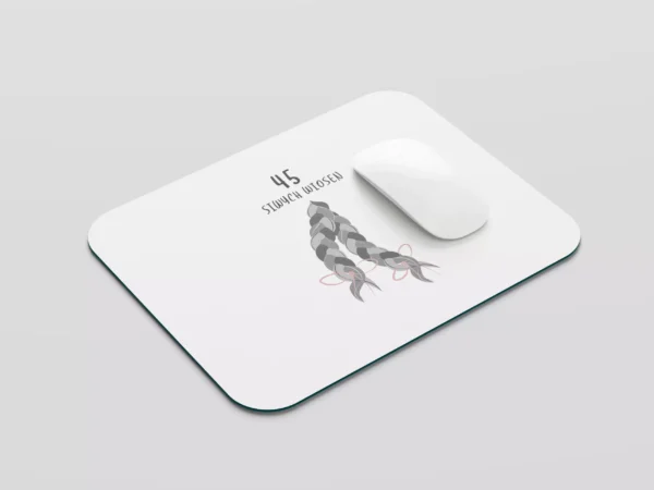 Podkładka pod mysz "45 Siwych Jesieni" – Personalizowana dla Kobiety