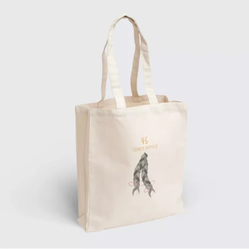 Torba materiałowa "45 Siwych Jesieni" – Personalizowana dla Kobiety