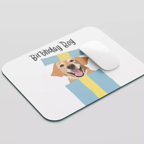 Podkładka pod mysz Birthday Boy - Labrador z pudełka