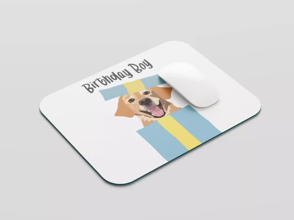 Podkładka pod mysz Birthday Boy - Labrador z pudełka