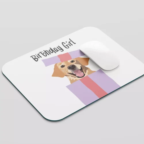 Podkładka pod mysz Birthday Girl - Labrador z pudełka