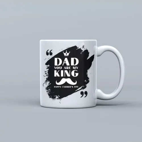 Kubek dla Taty "Dad, You Are My King" – Królewski Prezent