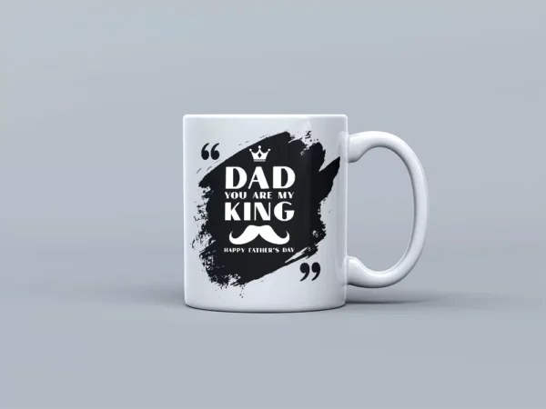 Kubek dla Taty "Dad, You Are My King" – Królewski Prezent