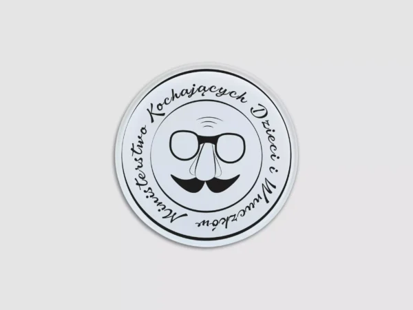 Szklana Podstawka pod Kubek Dla Dziadka - Grafika Dziadka