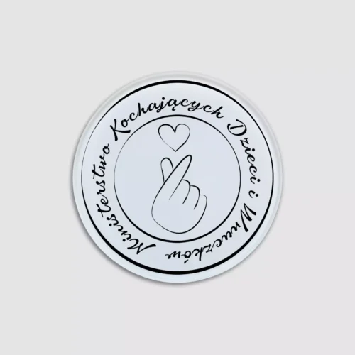 Szklana podstawka pod kubek dla Babci Lub Dziadka - Dłoń i Serce