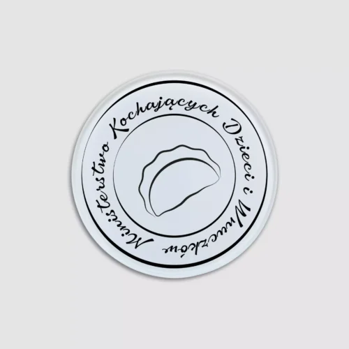 Szklana Podstawka Pod Kubek Dla Babci - Z Grafiką Pieroga