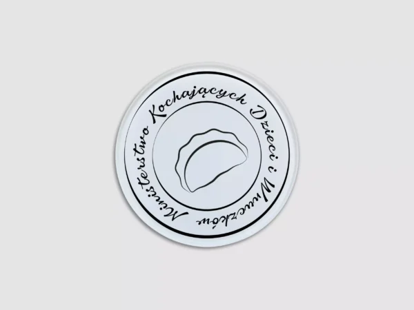 Szklana Podstawka Pod Kubek Dla Babci - Z Grafiką Pieroga