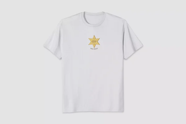 tata-szeryf-bialy-ts-66defc73cc332 Koszulka dla Taty Szeryf - Gwiazda Szeryfa z Imieniem - Prezent na Dzień Ojca