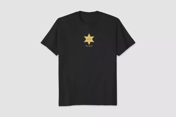 tata-szeryf-czarny-ts-66defc74b1633 Koszulka dla Taty Szeryf - Gwiazda Szeryfa z Imieniem - Prezent na Dzień Ojca