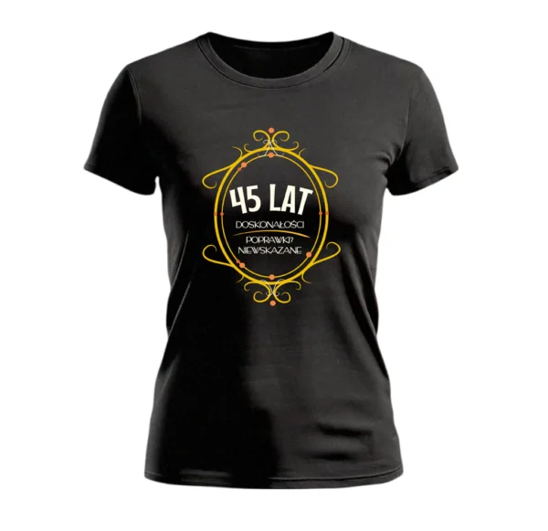 Koszulka Damska na Urodziny - Poprawki Niewskazane - Śmieszny Prezent na 30 40 50 Lat