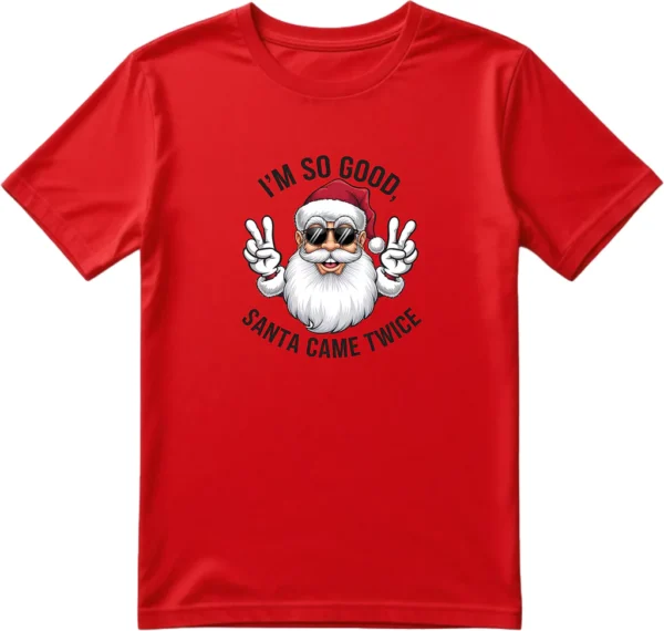 Santa - Męska koszulka świąteczna