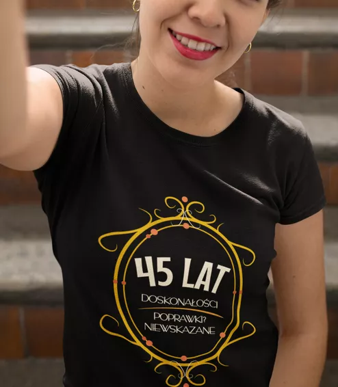 Koszulka Damska na Urodziny - Poprawki Niewskazane - Śmieszny Prezent na 30 40 50 Lat