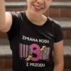 Koszulka Damska na Urodziny Zmiana Kodu na 3 4 5 z Przodu - Twój Wiek - Śmieszny Prezent