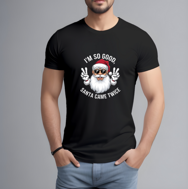 Santa - Męska koszulka świąteczna