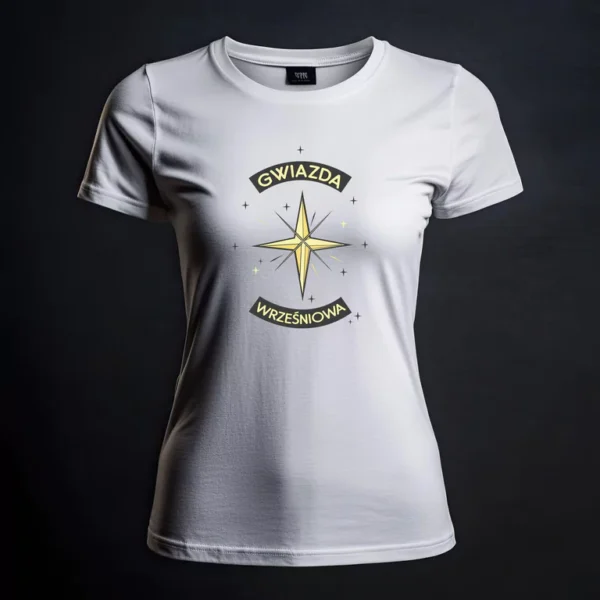 Koszulka Damska Urodzinowa Gwiazda [Wybierz Miesiąc] - Prezent dla Kobiety