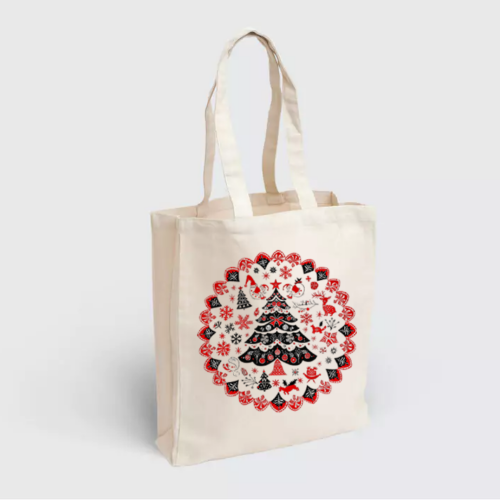 Choinka - świąteczna torba materiałowa