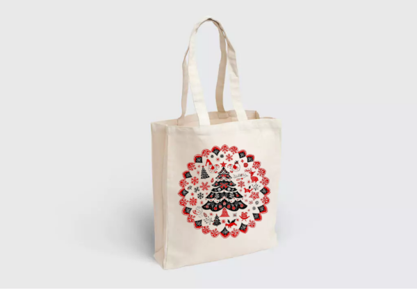 Choinka - świąteczna torba materiałowa