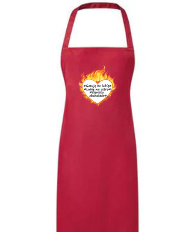 Gotuję, bo lubię - Fartuch Kuchenny Na Walentynki