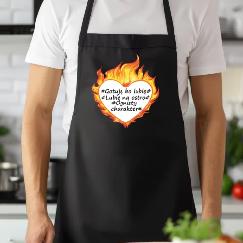 Gotuję, bo lubię - Fartuch Kuchenny Na Walentynki