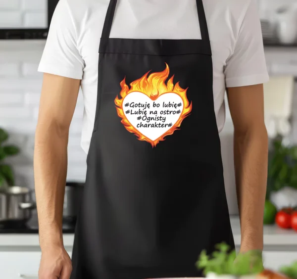 Gotuję, bo lubię - Fartuch Kuchenny Na Walentynki