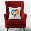 Poduszka z Grafiką Serca – Prezent na Walentynki