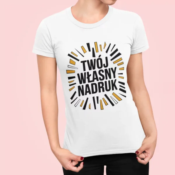 Zaprojektuj własną koszulkę – Damska biała Zaprojektuj własną koszulkę – Damska biała