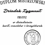 Grafika na koszulkę dla dziadka mistrza gier i łamigłówek