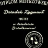 Wzór nadruku: Dyplom Mistrza w dziedzinie Działkowca Grafika dla dziadka ogrodnika z motywem łopaty i rośliny