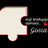 Zestaw koszulek dla par na Walentynki - Mój brakujący element puzzle - Personalizowane