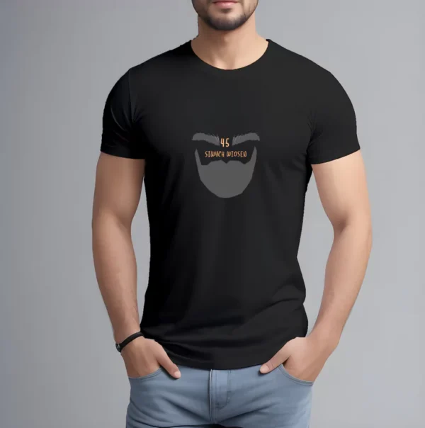 Męska koszulka na urodziny 40 50 60 70 siwych lat - z własnym wiekiem i porą roku