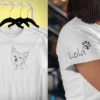 wariant (1) Damska personalizowana koszulka z Yorkiem | Koszulka z psem