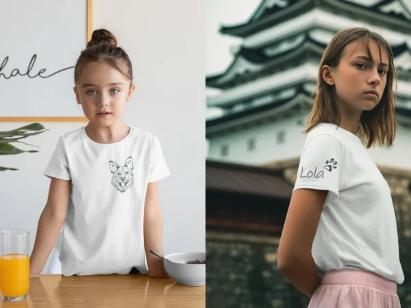 Personalizowana koszulka z psem Koszulka dziecięca z psem Owczarkiem Niemieckim | Personalizowana z imieniem dziecka