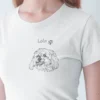 damska-koszulka-z-psem-maltanczyk-lola Damska personalizowana koszulka z Maltańczykiem | Koszulka z psem