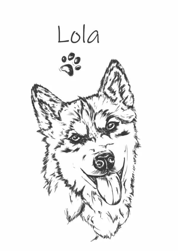 husky główne Personalizowana koszulka dla dzieci z Husky