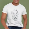 Personalizowana koszulka z psem Koszulka męska z psem Owczarkiem Niemieckim | Personalizowana z własnym imieniem