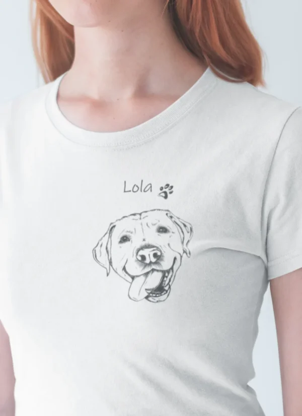 damska-koszulka-labrador-lola-personalizowana Personalizowana koszulka dla dzieci z Labradorem