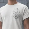 Personalizowana koszulka z psem Koszulka męska z psem Owczarkiem Niemieckim | Personalizowana z własnym imieniem