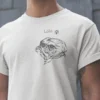 Personalizowana koszulka z psem Męska personalizowana koszulka z Mopsem | Koszulka z psem