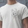 Personalizowana koszulka z psem Męska personalizowana koszulka z Yorkiem | Koszulka z psem