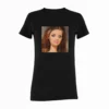 Damska Śmieszna Koszulka Mem Disgusted Doll Face | T-Shirt z Nadrukiem Zniesmaczona Lalka