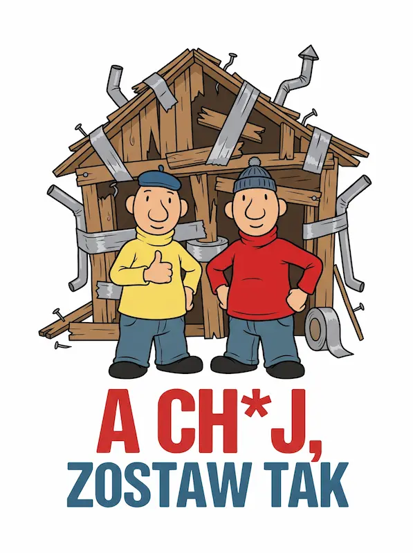 Męska Śmieszna Koszulka Sąsiedzi A Ch#j Zostaw Tak | Fuszerka Budowlana